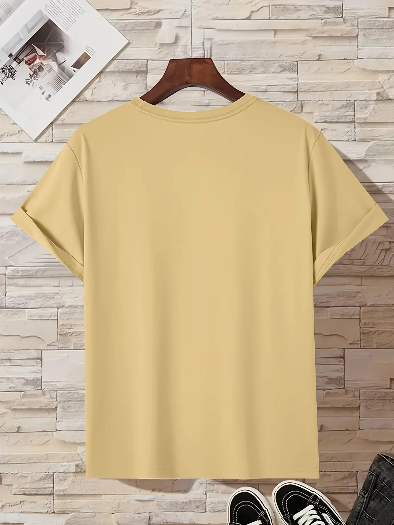 Men's Summer 100% Cotton Fashion MILANO Letter Printed Loose Large Casual Comfortable Round Neck Short Sleeve T-shirt Top image 6
