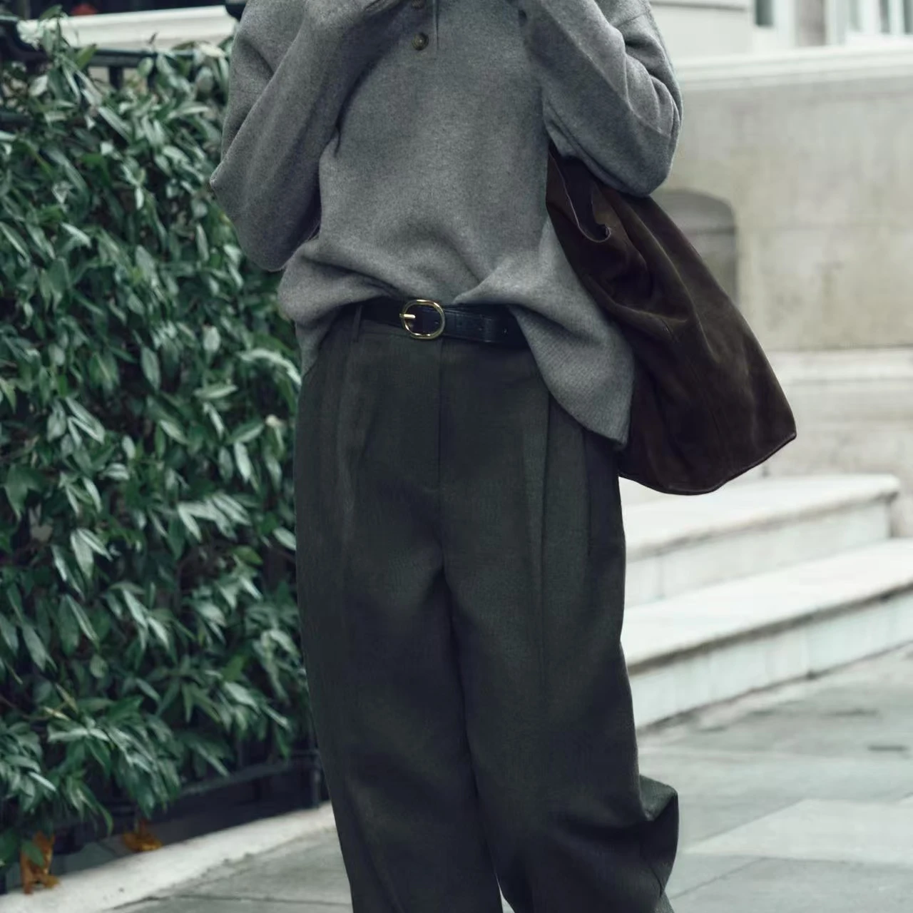 Faionable Striped Long Sve Knitted Sweater Casual Stand Collar Autumn Winter Warm Thermal Women's Knitwear Commute Sle