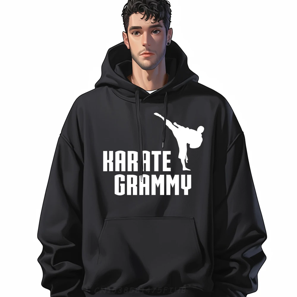 

Karate Grammy Shirt Cute Martial Youth Graphic Printed Hoodies O Neck Valentine Day Hoodies Lose Long Sleeve Hoodies