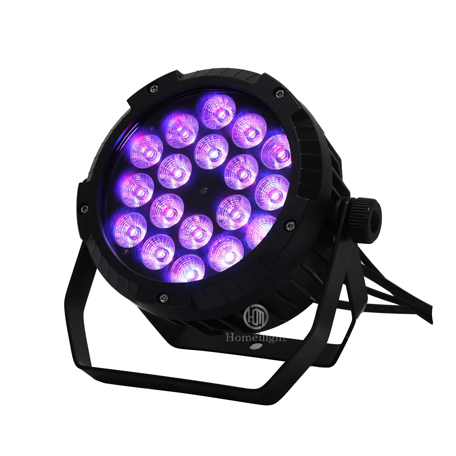 Wewnętrzne oświetlenie sceniczne dla DJ-ów na zewnątrz IP65 Uplight 18x18w RGBWUV 6 w 1 LED Wodoodporne światło Par