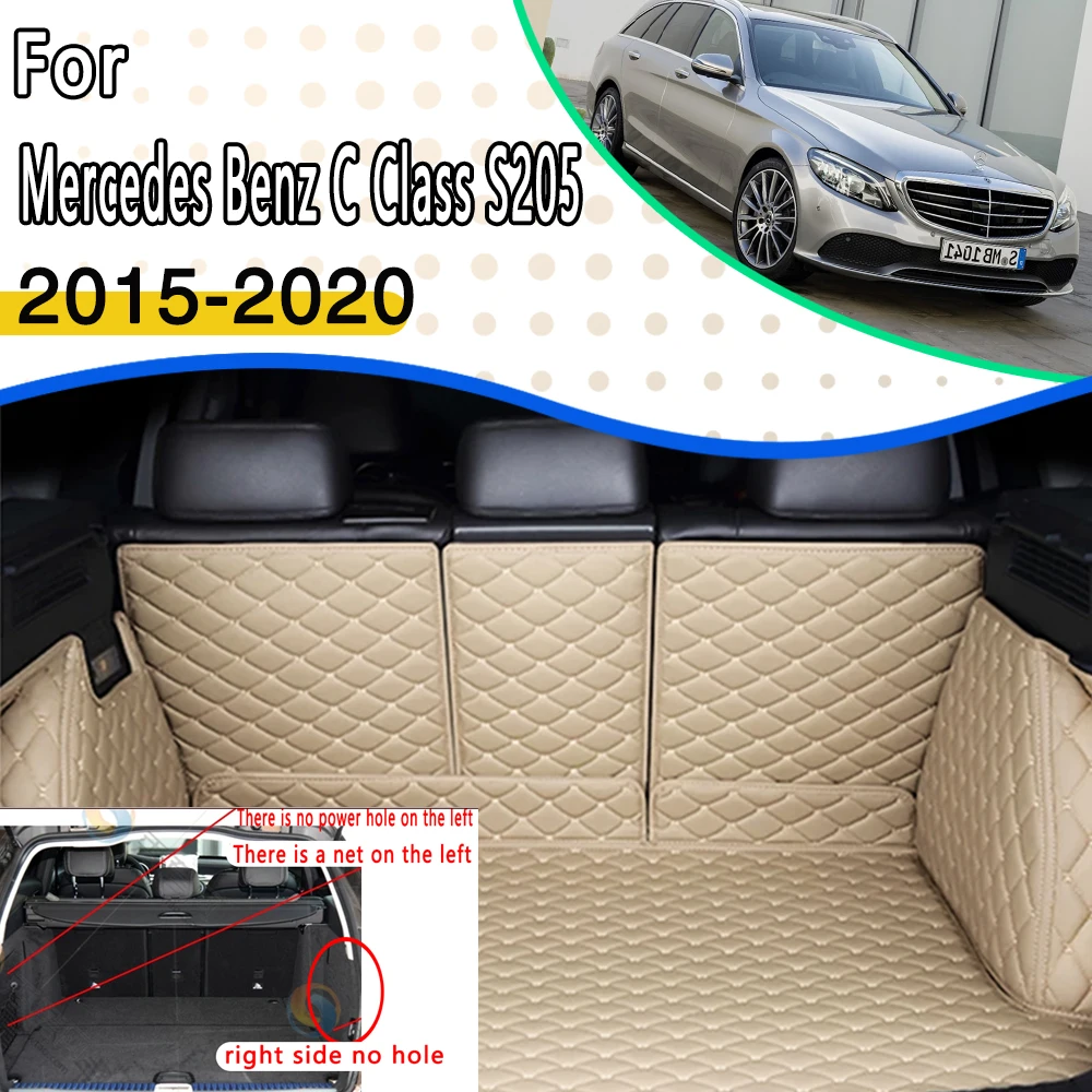 

Car Rear Trunk Mats For Mercedes Benz C Class S205 2015~2020 5 Seat Station Wagon Car Trunk Mats Waterproof Pads Car Accessories