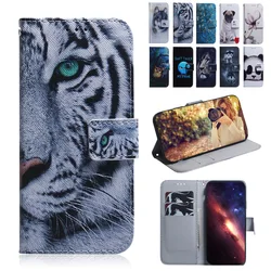 Painted Flip Leather Magnetic Case For Huawei P10 P20 P30 P40 P50 PRO Mate 10 Lite MATE 20 Pro Phone Cover