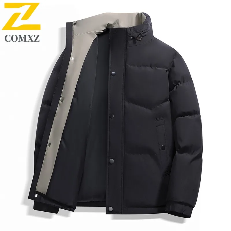 COMXZ Luxury Men Padding Coat 2025 Fashion Outdoor Mountaineering Windproof Coat Casual Street Style Windproof Autumn Garment