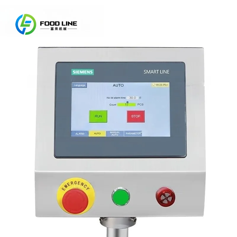 Automatic Plastic Jar Yogurt Bucket Can Press Capping Machine, Snacks Nuts Fruit Food Packaging, Customized