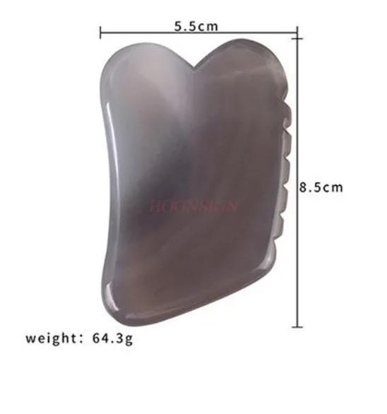 Massage Gouache Scraper For Face Massager Body Gua Sha Head Back Scraping Board Guasha Massage Tool Agate Stone Beauty Skincare