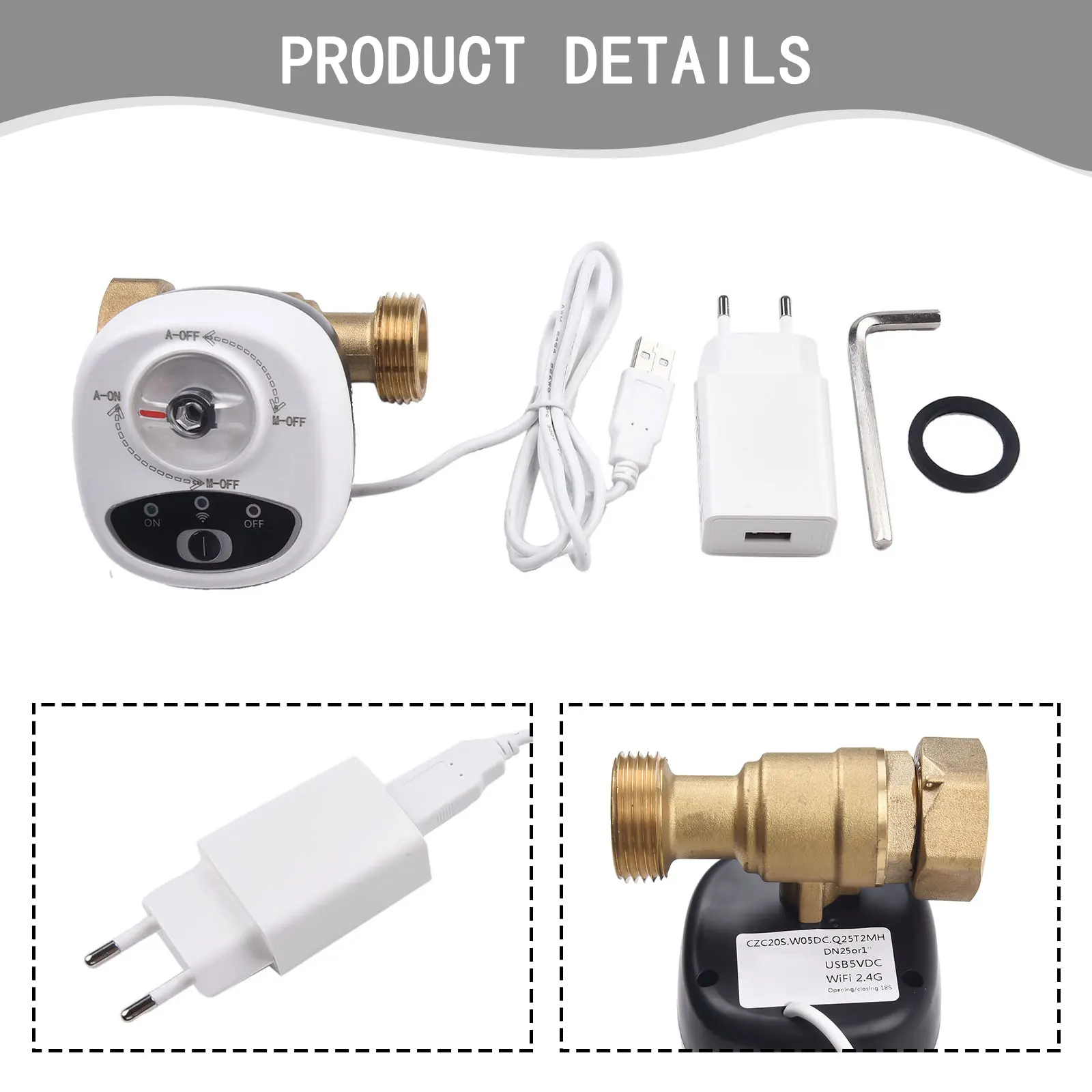 

Smart WiFi Water Valve for DN15DN20DN25 Remote Control and Real Time Notifications Easy Installation and Operation