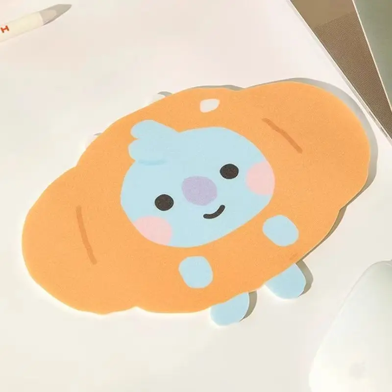 

Коврик для мыши Kawaii Cartoon BT21 Baking Bakery Series, креативный игровой офисный компьютерный коврик, портативный противоскользящий коврик для еды, подарок