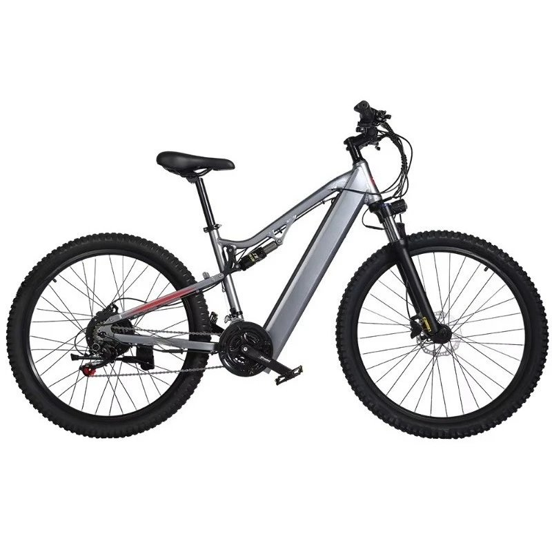 BR RANDRIDE YG90A Electric Mountain Bicycle With 48V Lithium Battery Brushless Motor Full Suspension 21-Speed For Outdoor City U