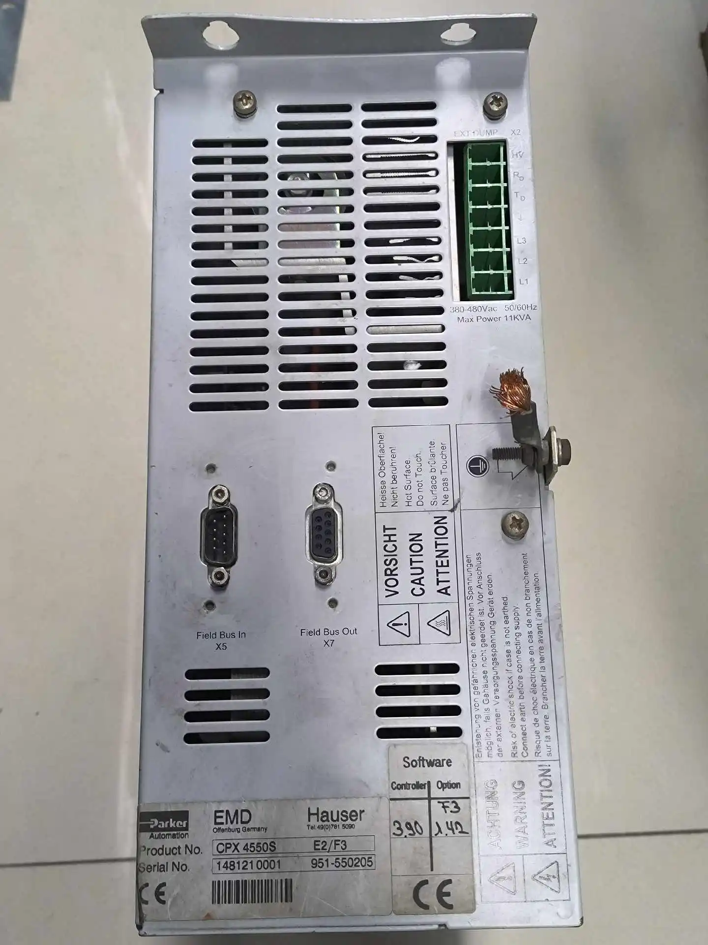 Cpx 4550s e2/f3 COMPAX-S servo antrieb für parker