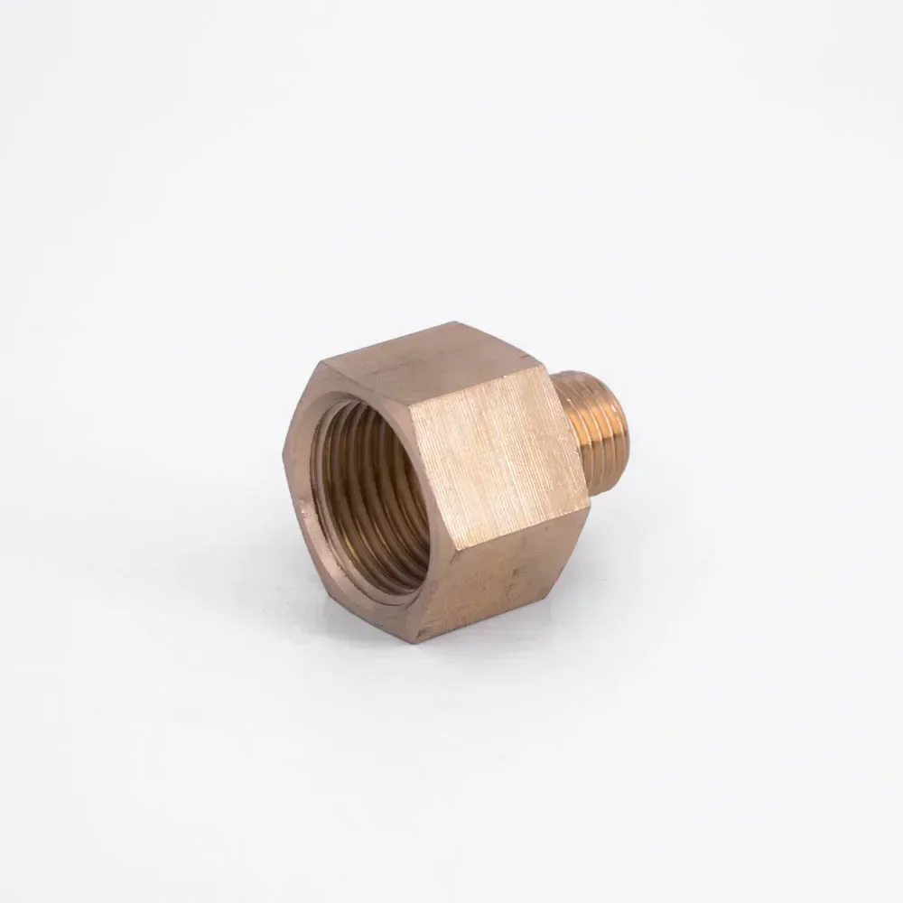 Adaptateur de raccord de tuyau en laiton femelle à mâle, NPT BSP, douille Beverer, couremplaçant, manomètre, eau, gaz, huile, 1/8 \