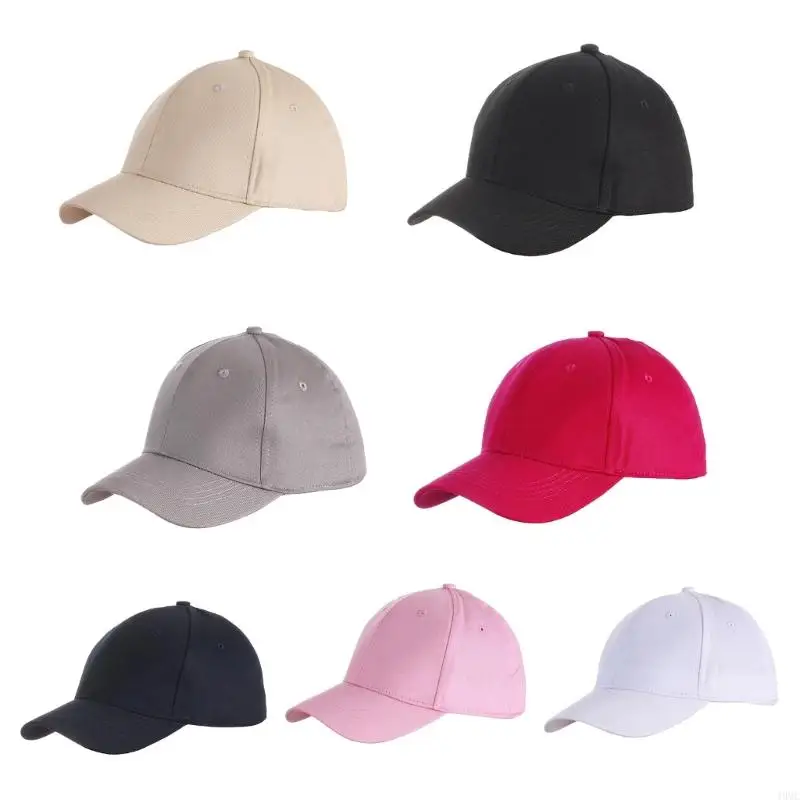 49MC Magnetic Ponytail Caps for Easy Wear Breathable Cotton Adjustable Baseball Hat for Long Haired Women Sport and Fitness