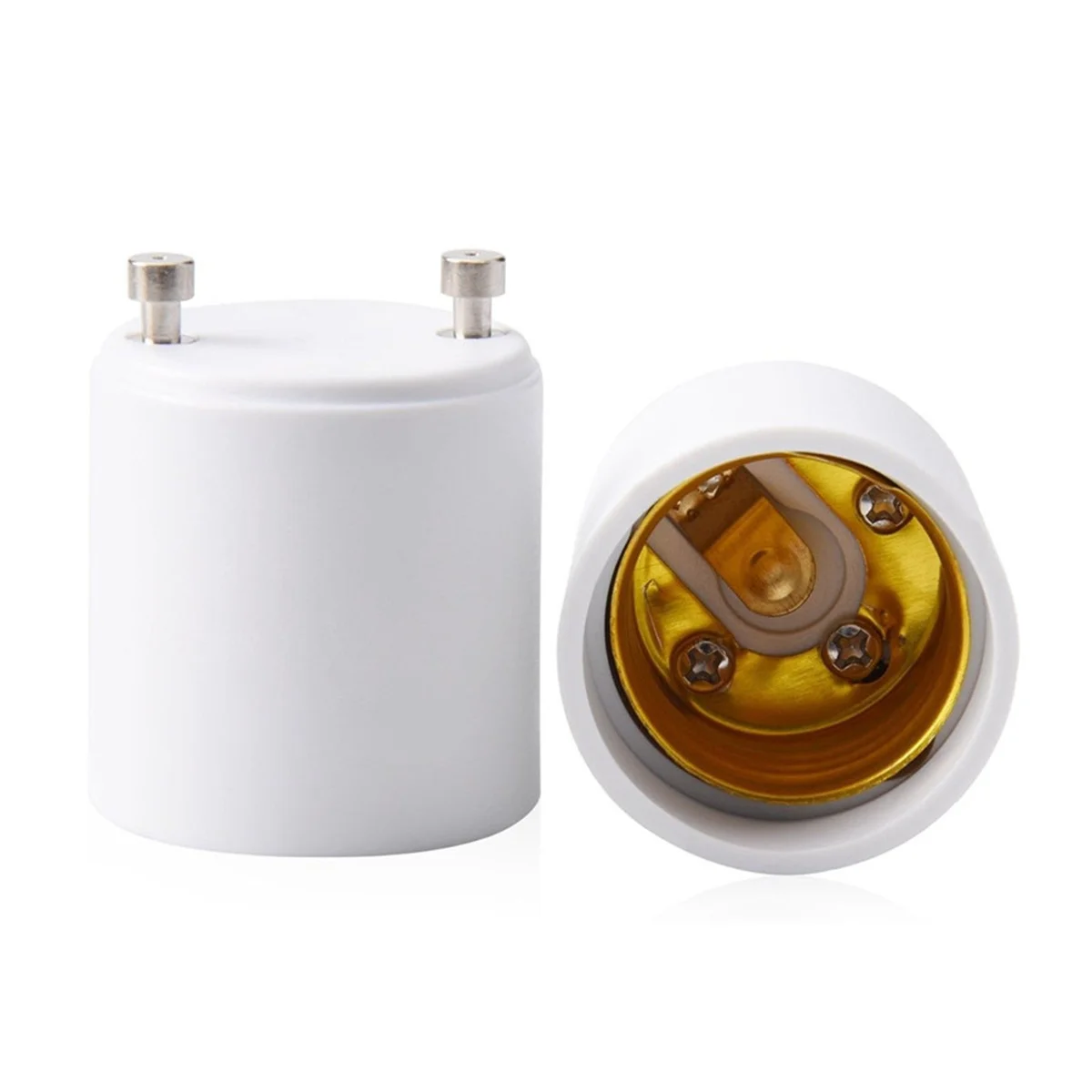 

12Pcs Light Bulb Converter Gu24 to E26 E27 Socket Adapter for LED Halogen Filament Bulbs School Restaurant Home