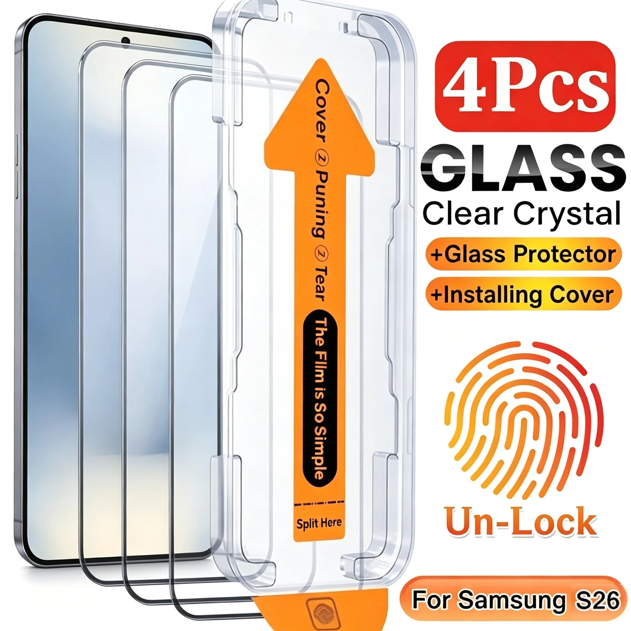 Oleophobic Coating Tempered Glass For Samsung S24 S25 S26 Ultra S23 S22 A56 A57 A37 A36 A27 A16 A26 A55 A17 A54 Screen Protector