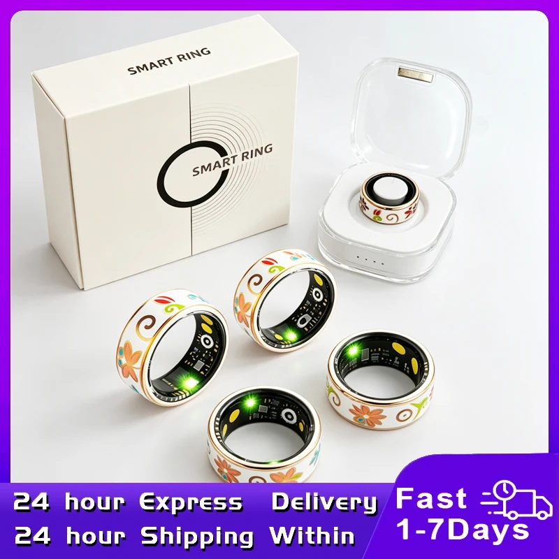 20mAh R18 Smart Ring Color Enamels Women Female Stainless Steel Intelligent Finger Ring IP68 Waterproof Smartring Fitness Ring