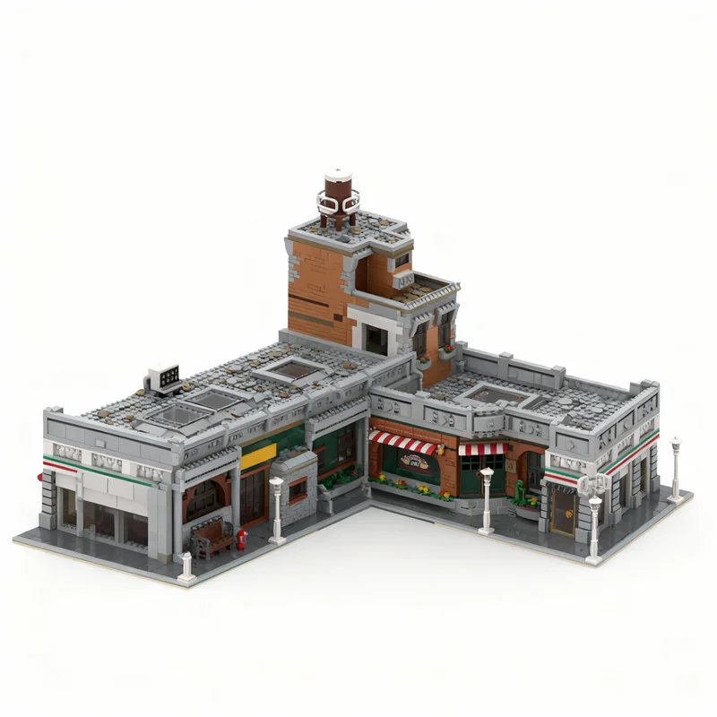 

7168pcs MOC Prime Time Building Foundation Bundle Modular Streetscape Model Blocks Christmas Gifts Construction Toys Education