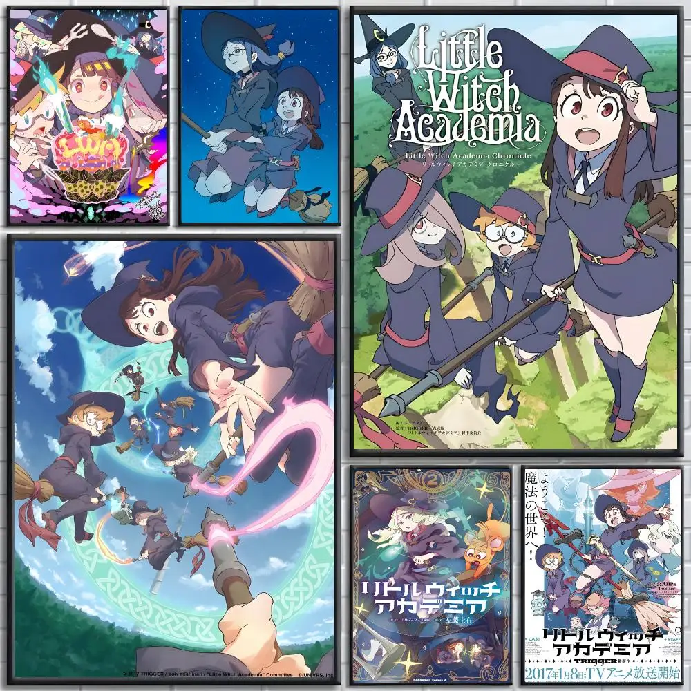 L-Little Witch Academia Poster posters for bedrooms and living rooms high definition cartoon movie-themed wall art.
