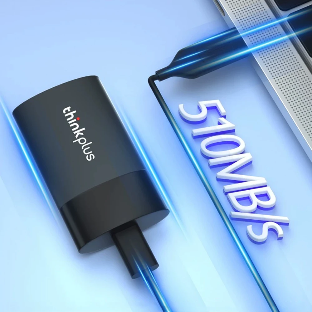 لينوفو-ثينك بلس SSD محمول ، محرك أقراص الحالة الصلبة ، USB 3.1 ، Type-C ، واجهة عالية السرعة ، كمبيوتر محمول خارجي ، US202 ، 512GB ، 1 تيرا بايت ، 2 تيرا بايت