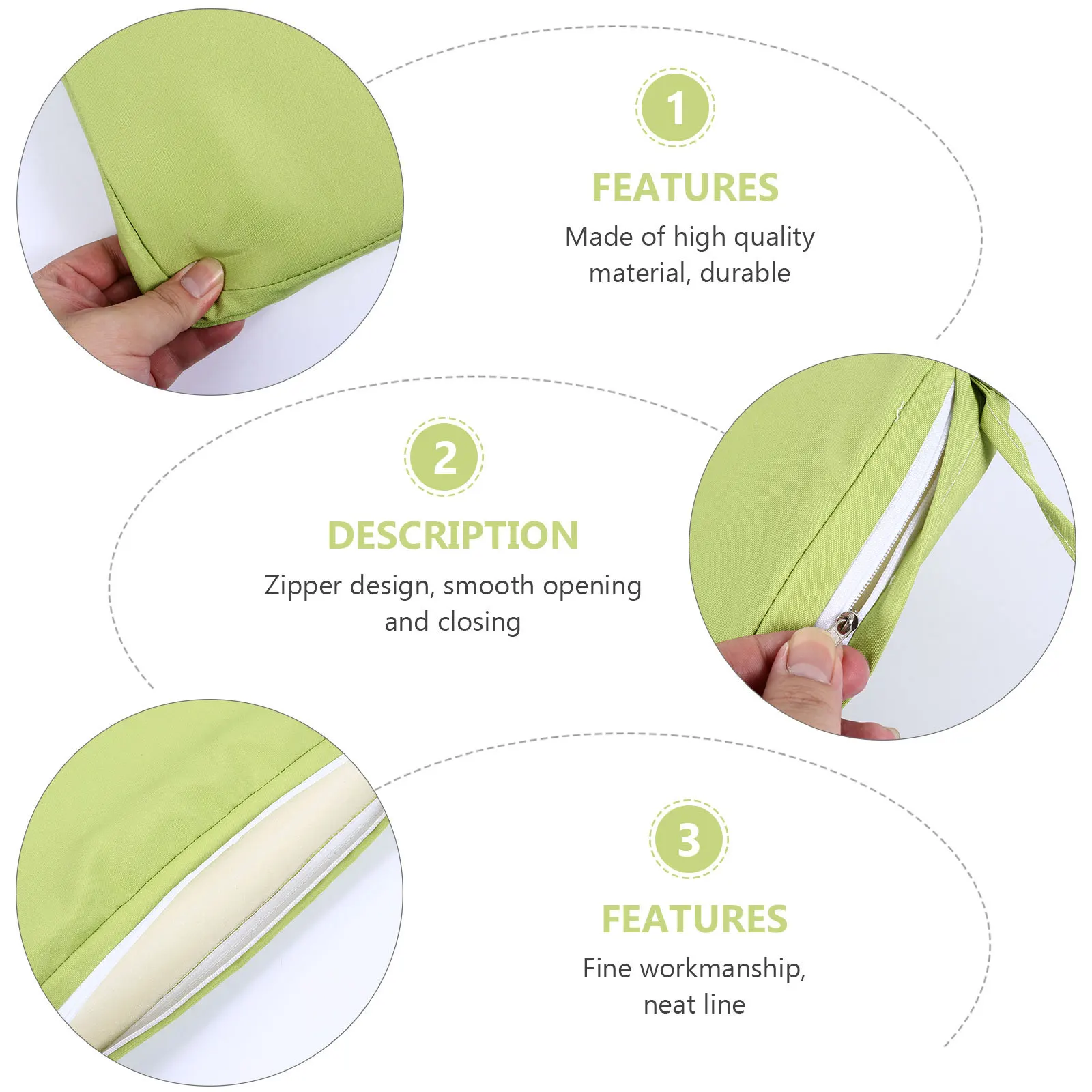 

Waterproof Chair Seat Cushion 18x18 Square Washable Breathable Resilient for Car Office Home School Sofa Sitting Pad Comfort