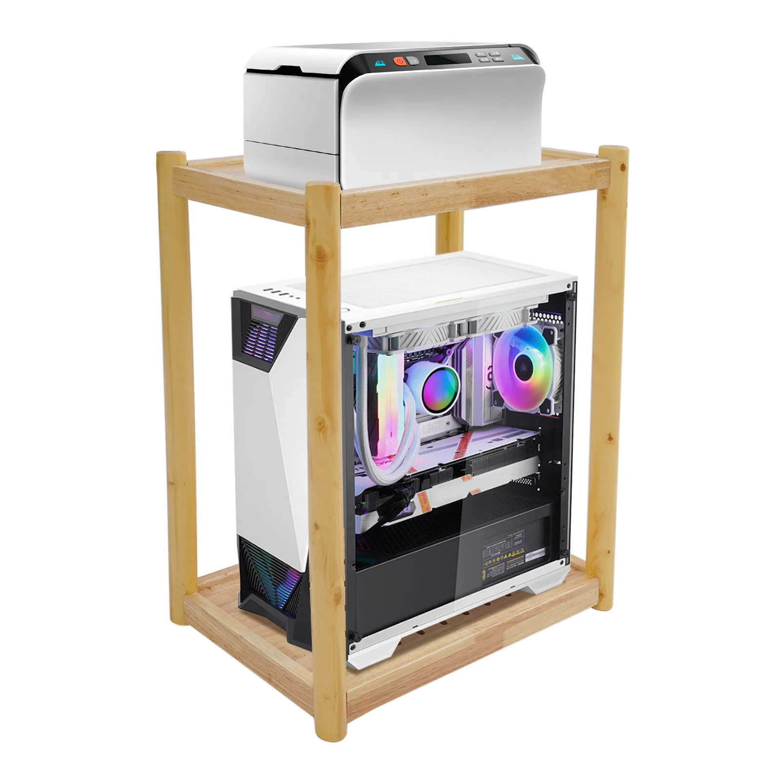 Supporto per stampante multiuso: ideale per stampanti, scanner e forniture per ufficio