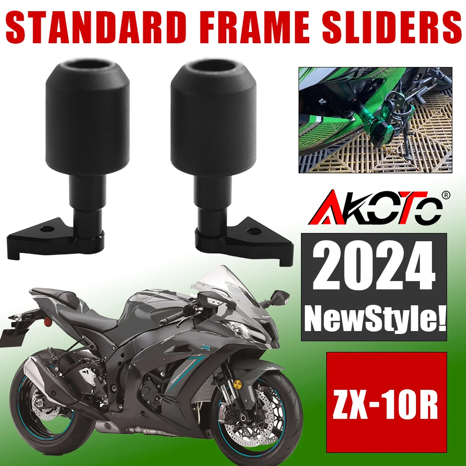 

Motorcycles Engine Frame Sliders Crash Pad Falling Protector Guard FOR KAWASAKI NINJA ZX-10R ZX10R ZX10 2011-2019 2018 Parts