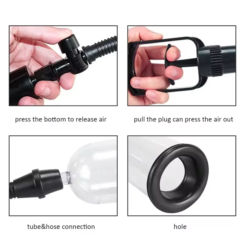 Penispomp Penis Extender Speeltjes voor Mannen Mannelijke Masturbator Vacuümpomp Penisvergroting Enhancer Dick Trainer Massager Ring 18