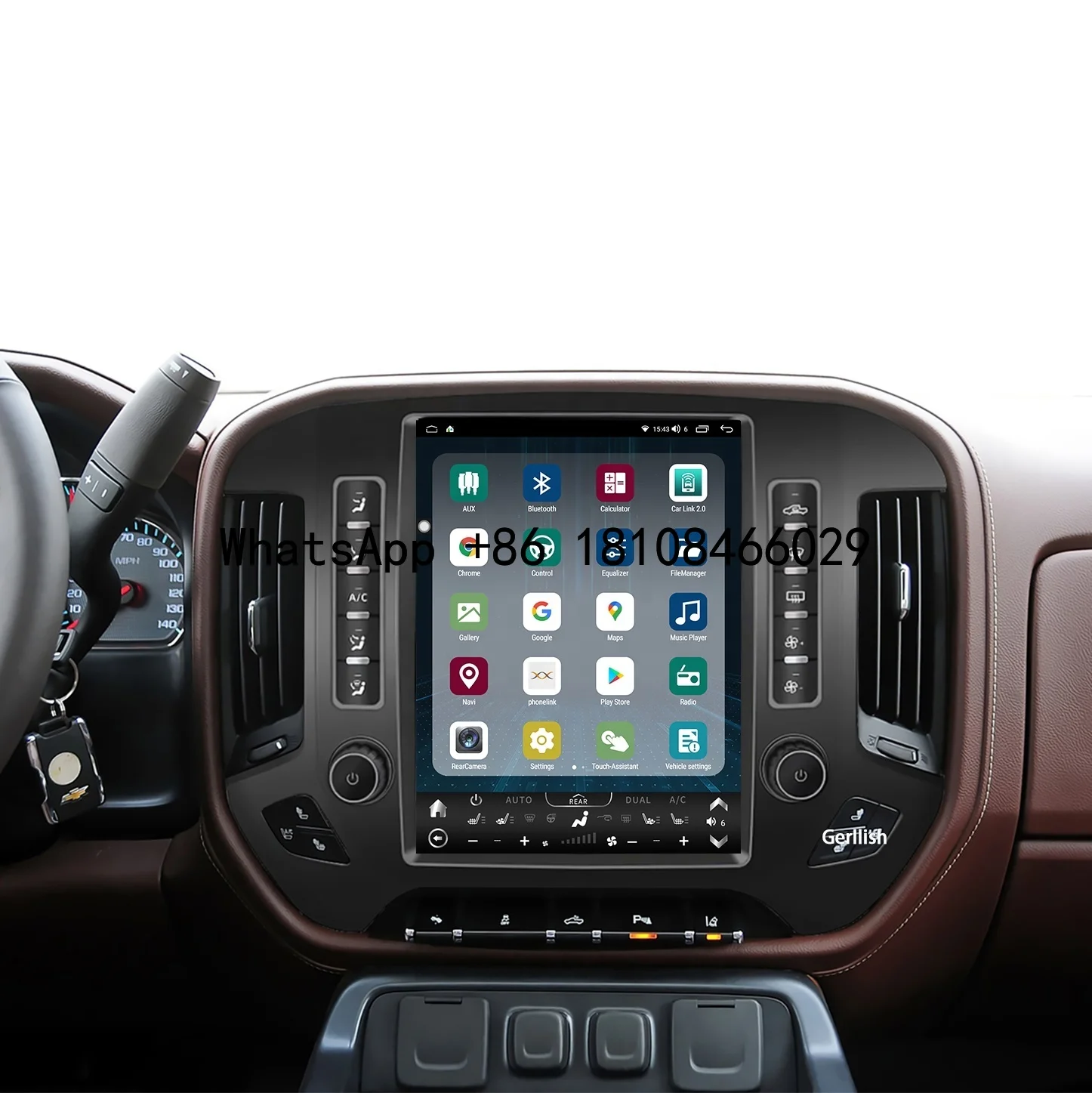 

Tesla Screen Android Head Unit for Chevrolet Silverado & GMC Sierra 2014-2020 GPS Radio Receiver with Amplifier 1-Year Warranty