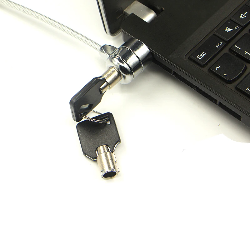 2023 New Laptop Lock Wire Rope Burglar Security Lock with Zinc Alloy Key Laptop Burglar Lock Cable Chain dizüstü bilgisayarlar
