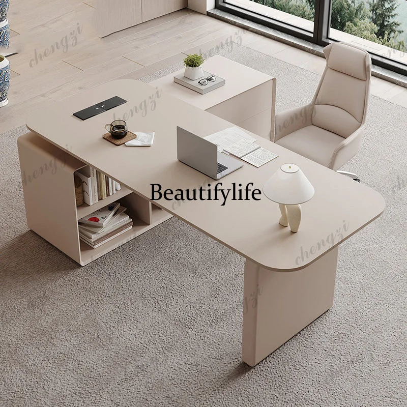 

Modern Minimalist Office Desk Executive Drawer Luxury Crafts Design Office Desk Conference Standing Ufficiotrendy Furniture