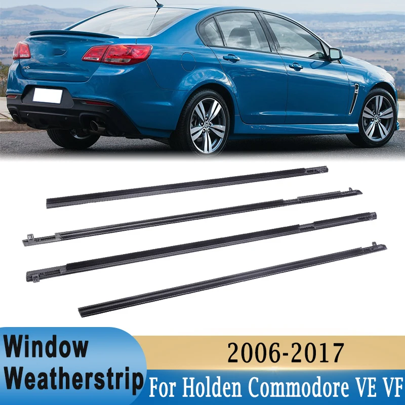 

4 шт. дверной уплотнитель, накладка на оконный ремень для Holden Commodore VE VF Sedan V6 V8, уплотнительные формовочные ленты для наружной двери