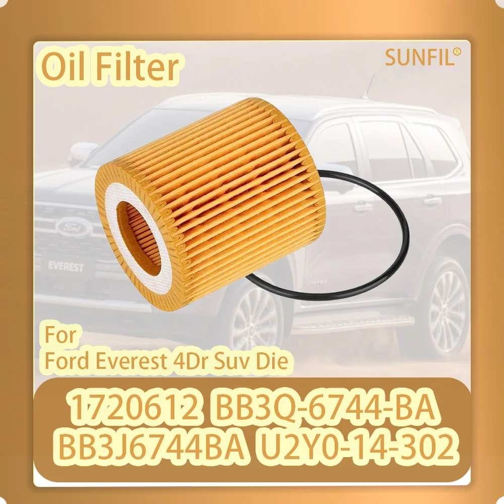 1720612 BB3Q-6744-BA BB3J6744BA U2Y0-14-302  Oil Filter For Ford Everest 4Dr Suv Diesel 2016 2017,PX Ranger 