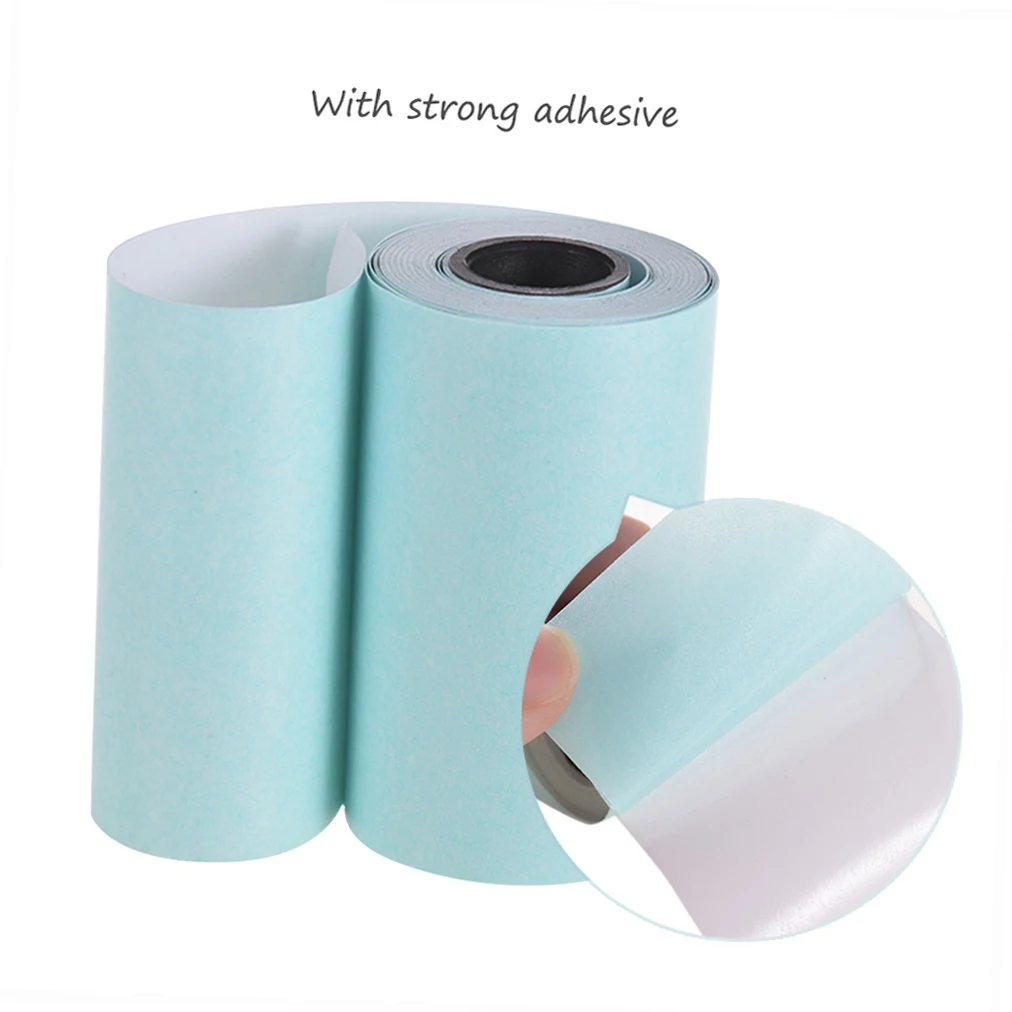 Printable Sticker Paper Roll Direct Thermal Paper with Self-adhesive 57*30mm for PeriPage A6 Pocket Thermal Printer