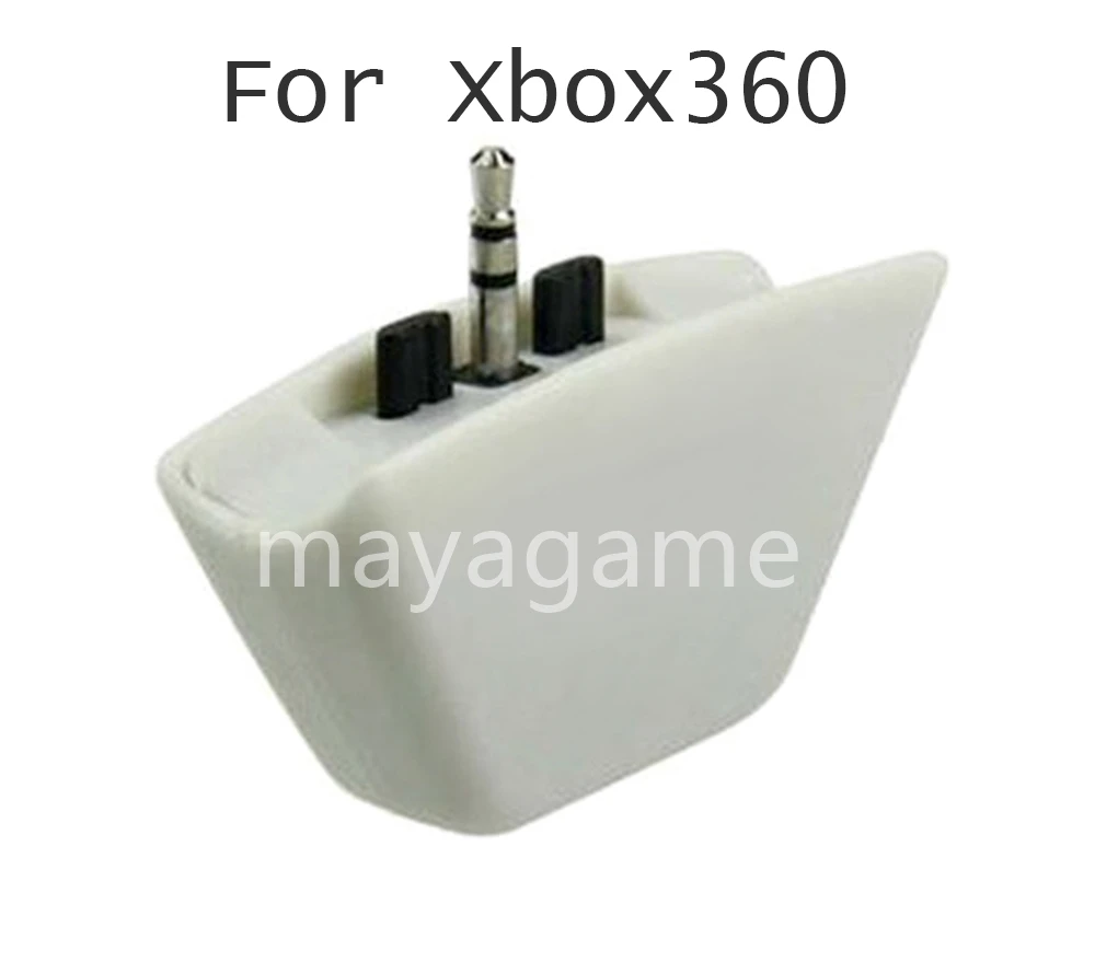 30pcs White Headphone Earphone MIC Converter Adapter for XBox 360 XBOX360 Game Accessories