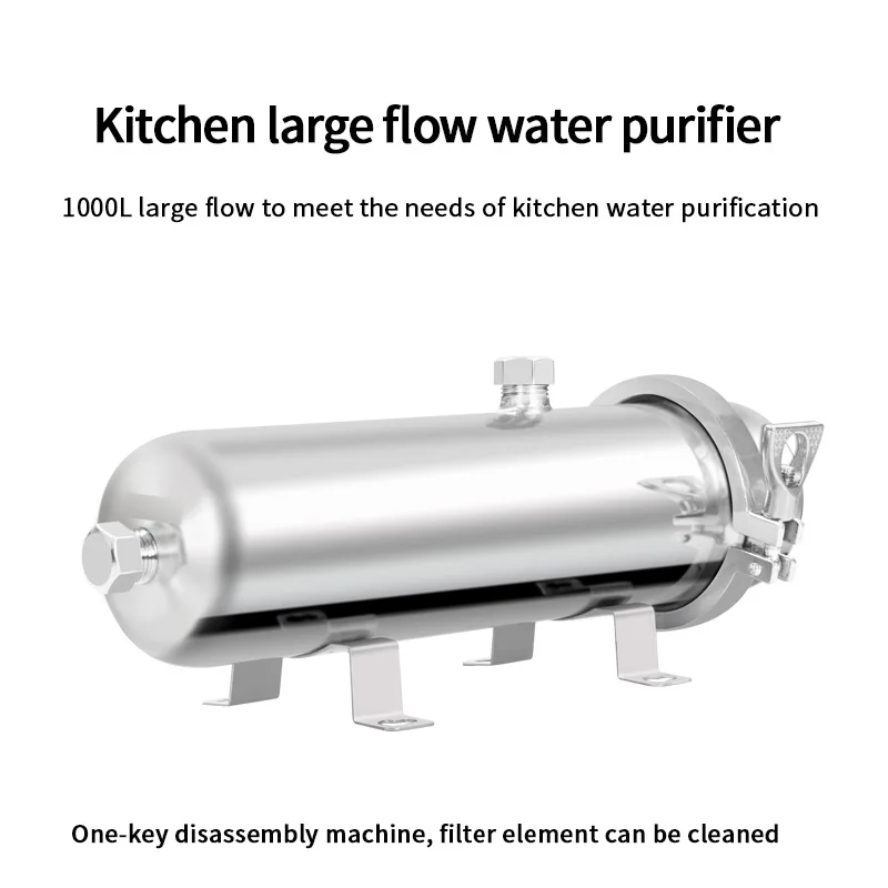 1500L PVDF Household Filter Water Purifier, Suitable For Bathroom And Kitchen, Quick Removal Of Hand Wash Filter Element.