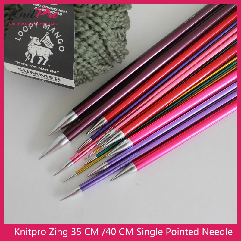 1 piece Knitpro Zing 35 cm/40cm  Single Pointed Needle