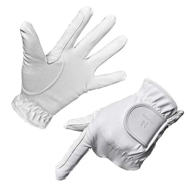 مرحبا الحصان المخملية الفروسية الرياضة قفازات قفازات ركوب الخيل معدات متسابق قفازات ركوب الدراجات بسيطة بولي Pu قفازات سميكة