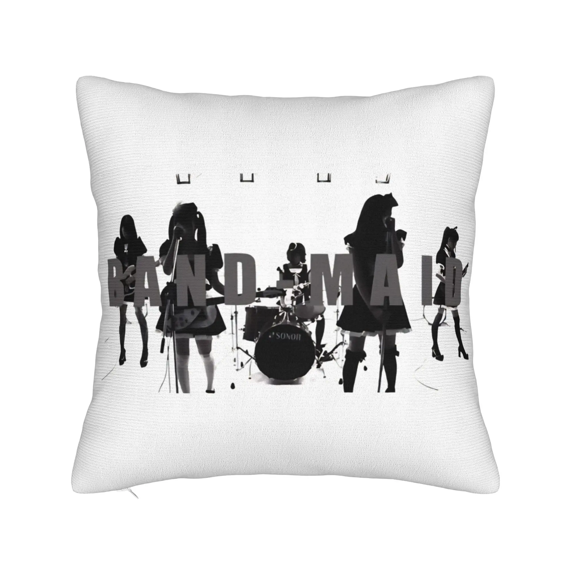 Band Maid Bandmaid Creme Pillowcase Polyester Cushion Cover Decoration  Throw Pillow Case Cover Home Square 40X40cm