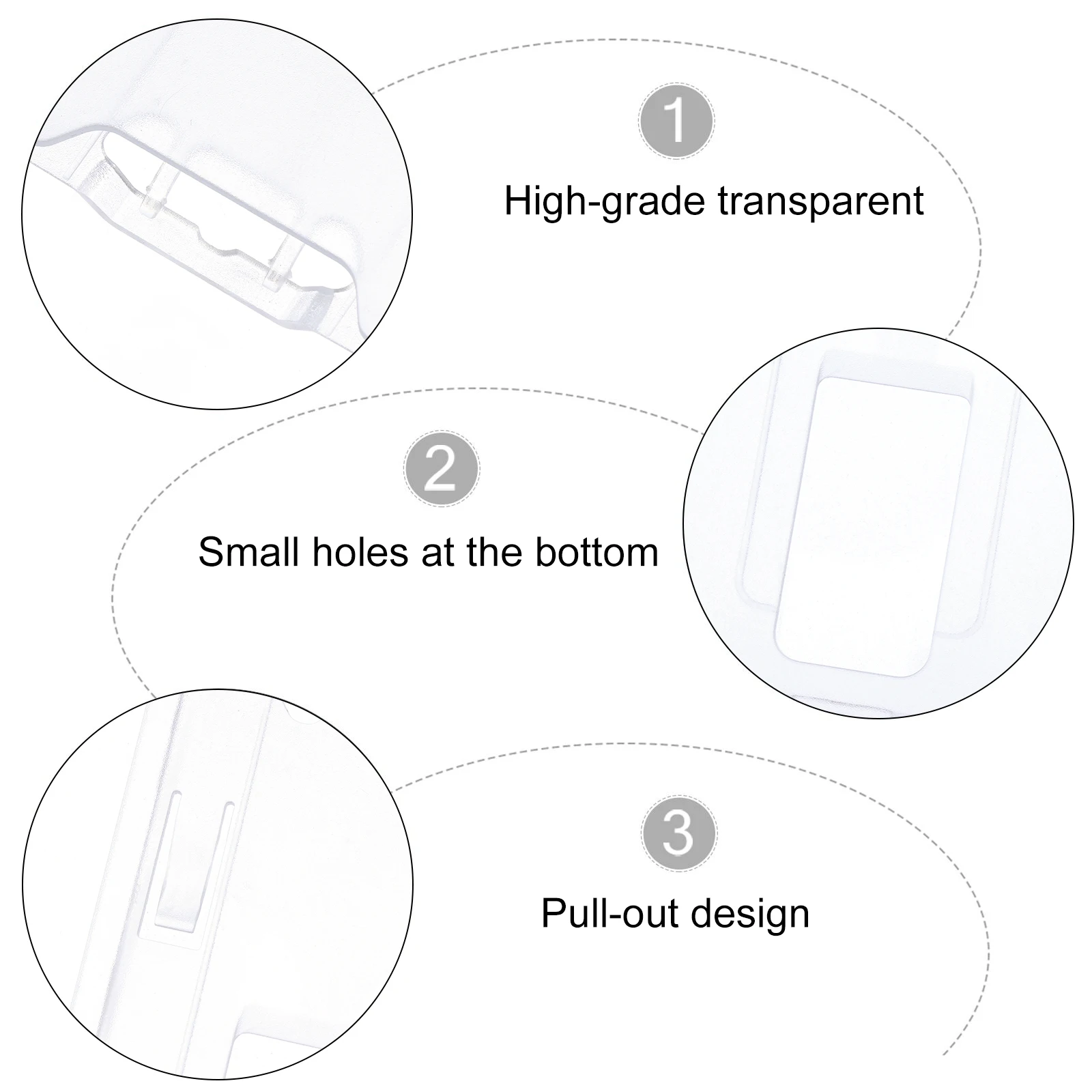 

10 Pcs Card Holder Waterproof Transparent Hard Shell Nurse Protector Plastic Business Cover ID Badge Storage Accessories