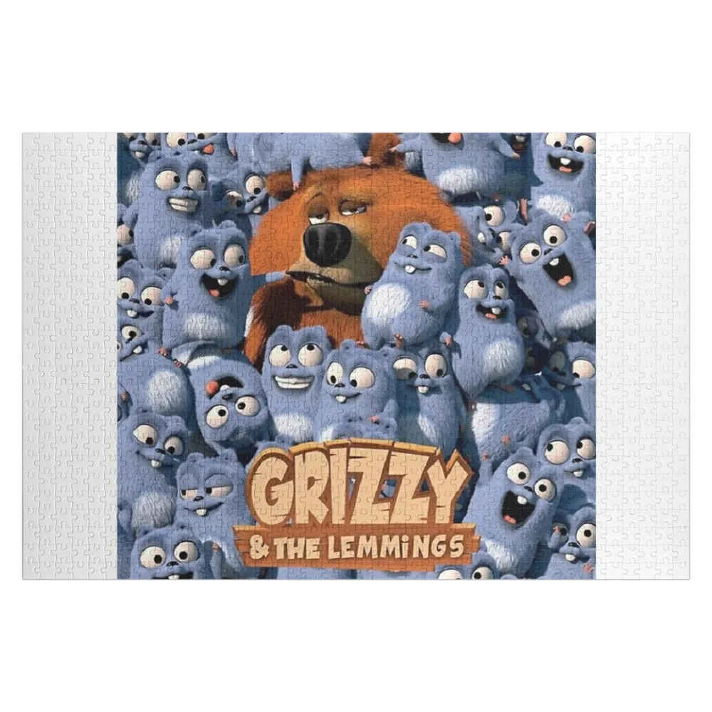 Grizzy and the Lemmings Jigsaw Puzzle Baby Toy Personalized Gifts Custom Jigsaw Jigsaw Custom Puzzle