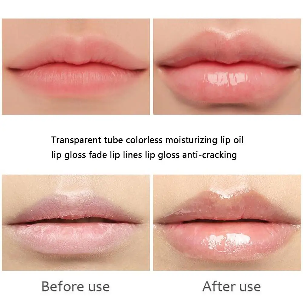 Moisturizing Lip Oil Double Clear Tube Colorless Lip Lubricant Nourishes The Skin Of Your Lips Lip Care Makeup