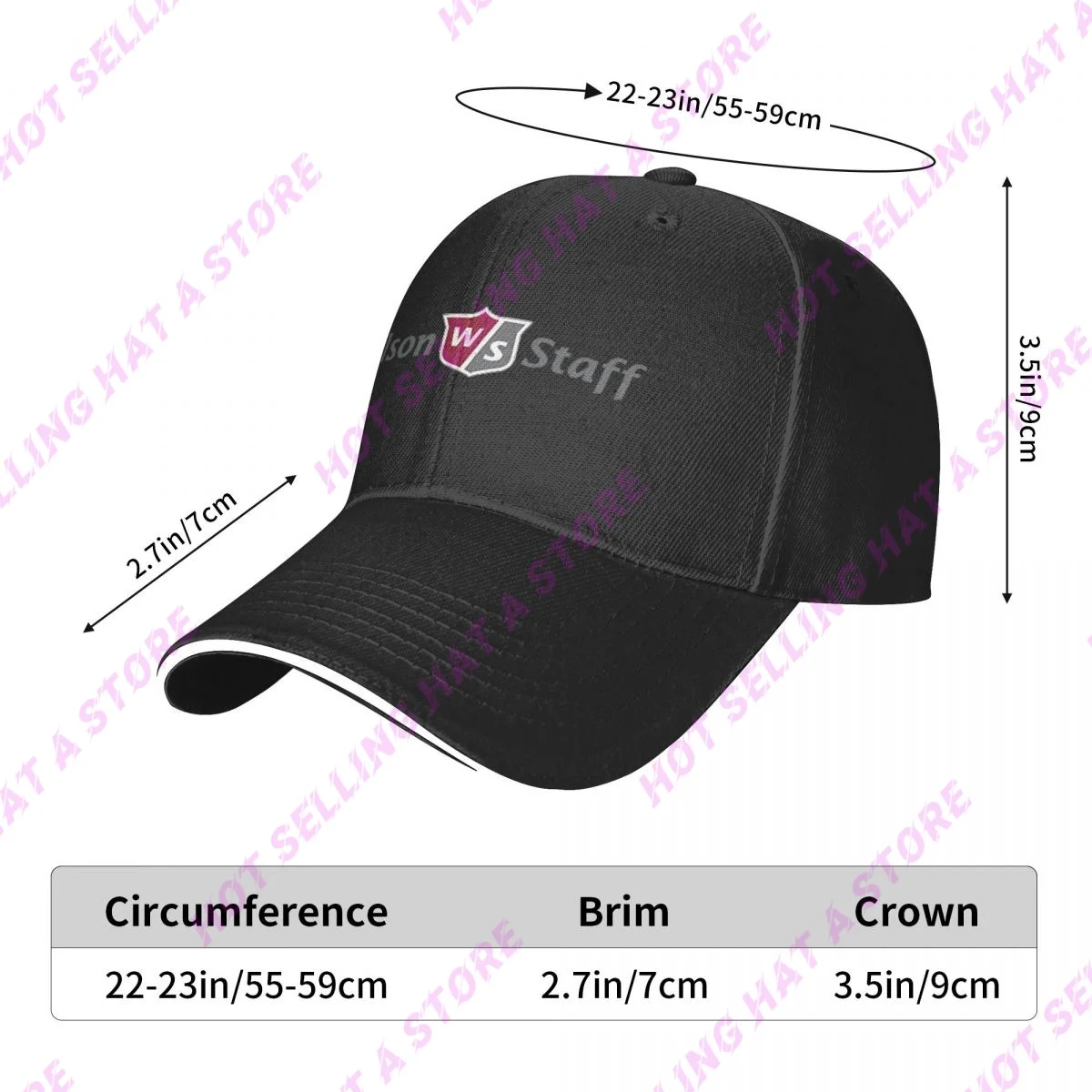 Summer Men Cap Wilson Staff Colour Baseball Cap Adjustable Unisex Hats Adult Children Hat Shade Sport Baseball Hats Hip Hop Hat