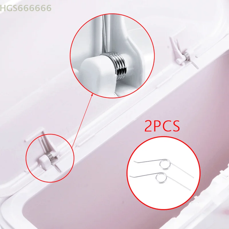 

2pcs/Lot Stainless Steel 304 Torsion Spring Storage Bucket Opening Spring Garbage Can Adjustable 3 Coils