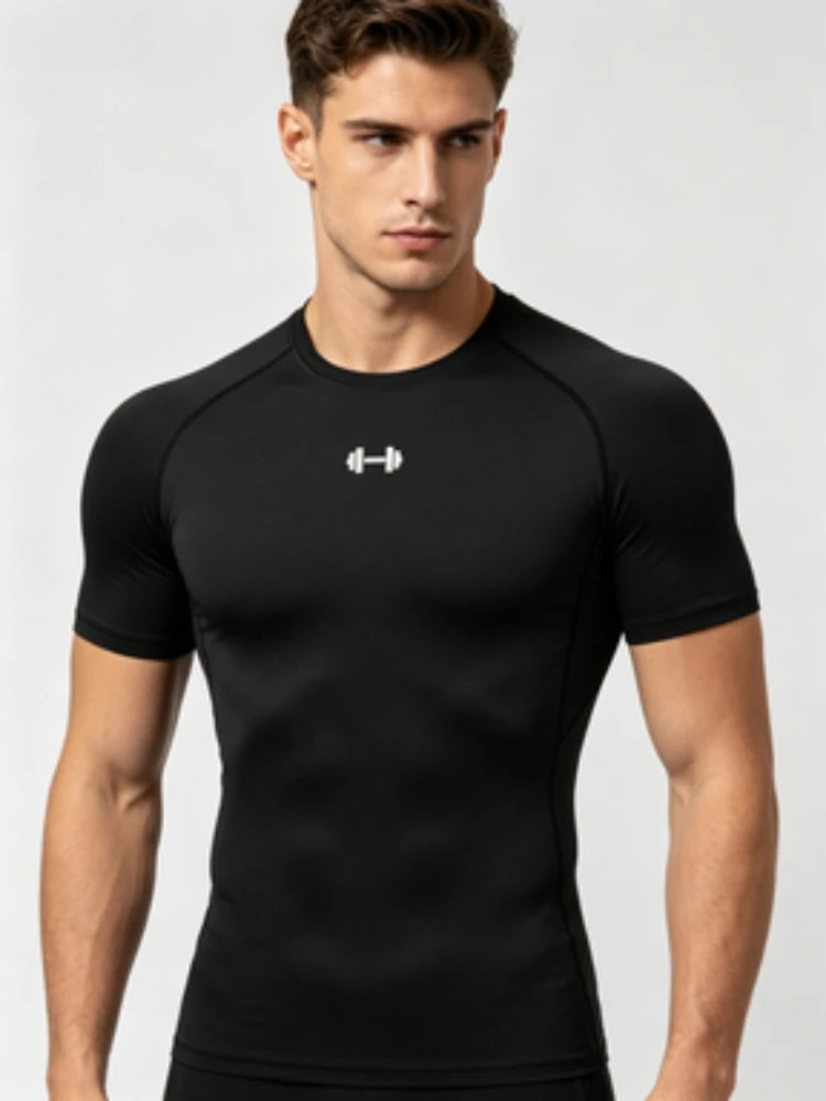Men's Fitness T-Shirt, Short-Sleeved Athletic Top for Running and Training, Breathable and Sweat-WickingIdeal for FitnessCoaches