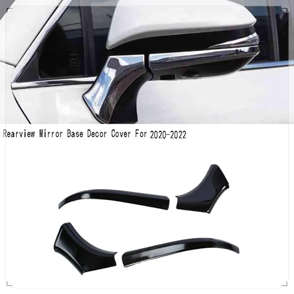 Car Side Door Mirror Trim Rearview Mirror Base Decor Cover For Toyota Harrier Venza XU80 2020-2022