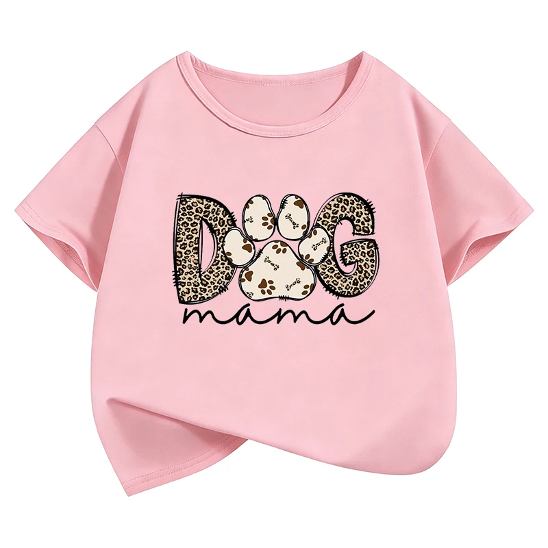 Kawaii Dog Paw Design T-Shirt Printed T Shirt Summer Clothes