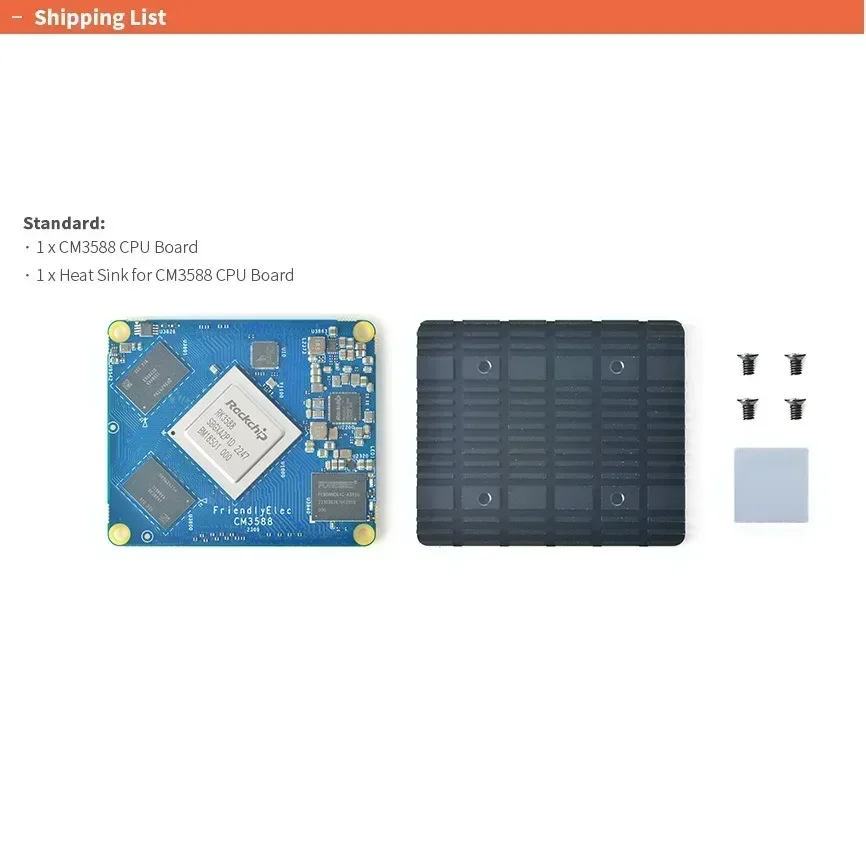 أفضل بائع ممتاز أول [اللوحة الأساسية CM3588] لوحة تطوير RXML RK3588، مزدوج 2.5G+Gigabit 4xPCIe3.0، دعم 8K