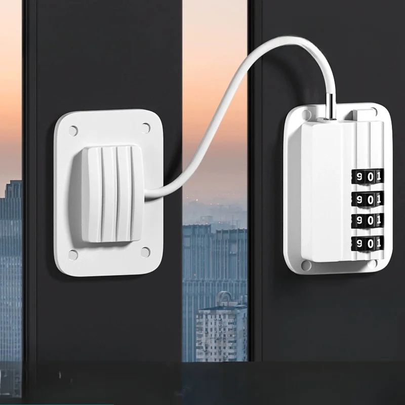 1pc Aluminum Fridge Lock, Combination Refrigerator Lock With Code, Upright Freezer Cabinet Lock, Industrial Security Lock, No Po