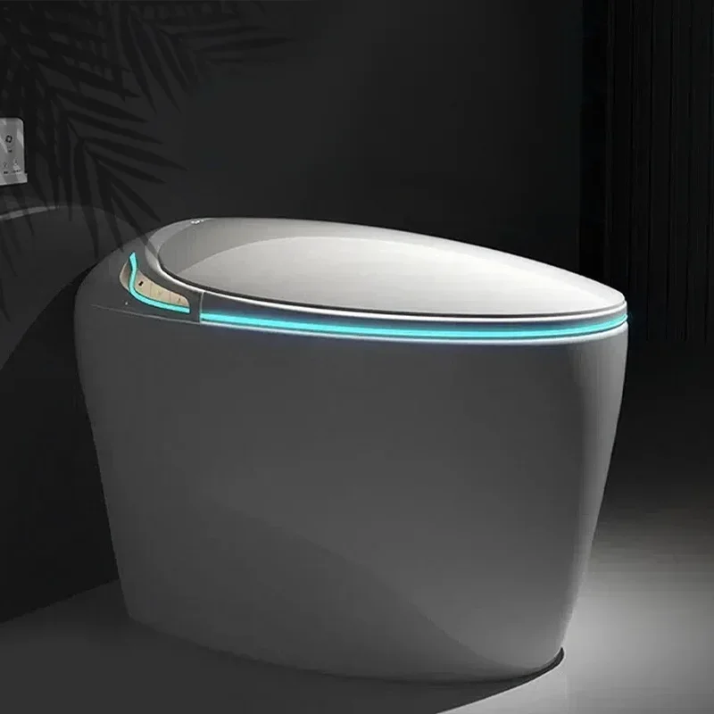 for Modern Bathroom Sanitary Ware One Piece Intelligent Wc Toilet Bowl Egg Shape Automatic Round Smart Toilet