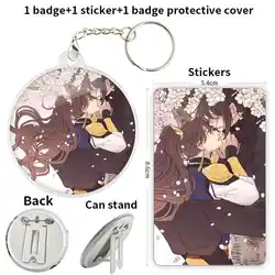 Yin Yu Heaven Officials Blessing Anime Character Badge Brooch anchor Peripherals Pin 75mm 58mm Chest tag Tinplate Metal