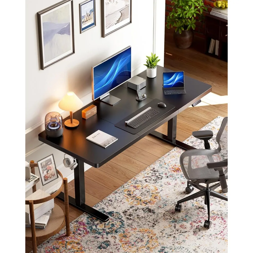 Large Electric Adjustable Standing Desk 71x35, Brushless Motor, 4 Memory Settings, Sit-Stand Desk with Height Adjustment Feature