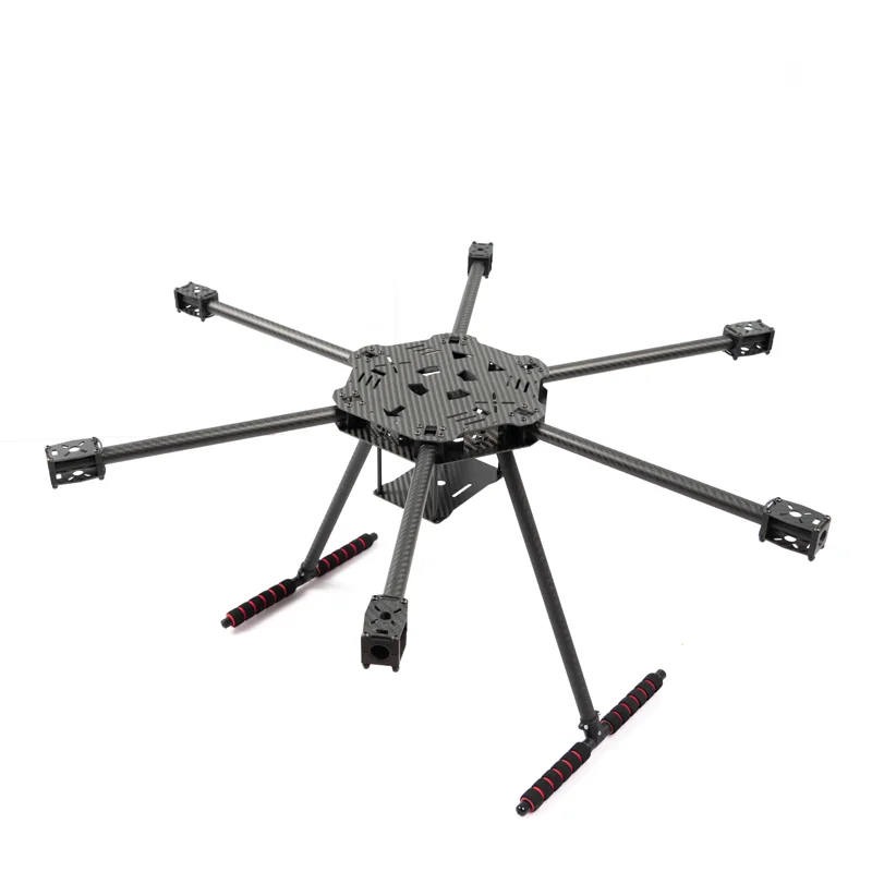 F850 Full Carbon Fiber F 850 Hexa-Rotor Frame Foldable Arm Hexacopter Frame Kit with Unflodable Landing Gear for FPV